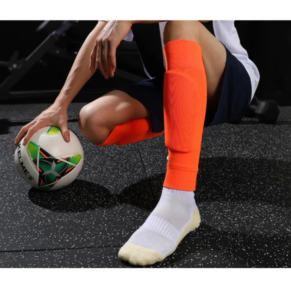 Caneleiras De Futebol Pro-Grade – Armadura De Pernas De Alta Proteção Para Adultos/Adolescentes - Imagem 9