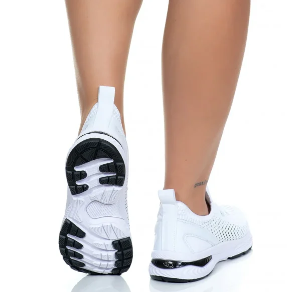 Tênis Branco Feminino Vili Para Caminhada Academia Treino - Imagem 7