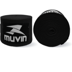 Bandagem Elástica Muvin 5 Metros Com Fechamento em Fecho de Contato e Alça Para Polegar - Atadura de Proteção Para Mãos e Punhos - Faixa de Boxe - Muay Thai - MMA - Artes Marciais - Treino - Unissex