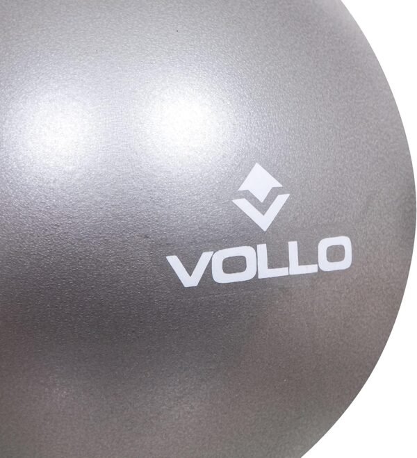 Mini Bola De Exercicios Cinza 25cm - Imagem 2
