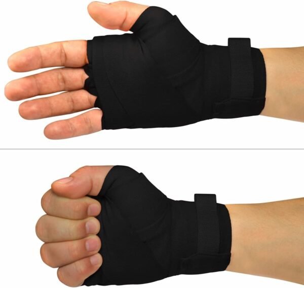 Bandagem Elástica Muvin 5 Metros Com Fechamento em Fecho de Contato e Alça Para Polegar - Atadura de Proteção Para Mãos e Punhos - Faixa de Boxe - Muay Thai - MMA - Artes Marciais - Treino - Unissex - Imagem 6