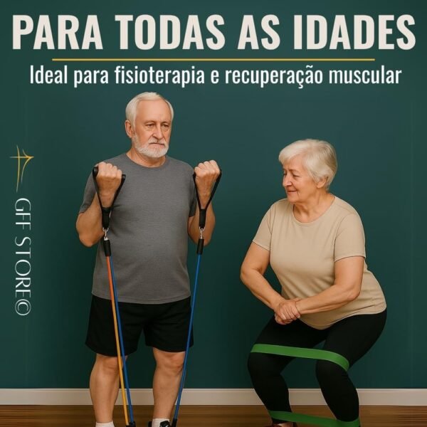 Kit 17 Peças Elástico Extensor + Miniband Treino Em Casa Exercício Físico Academia Fisioterapia Musculação Crossfit Pilates Yoga Aquecimento Funcional Alongamento Malhar Emagrecimento - Imagem 8