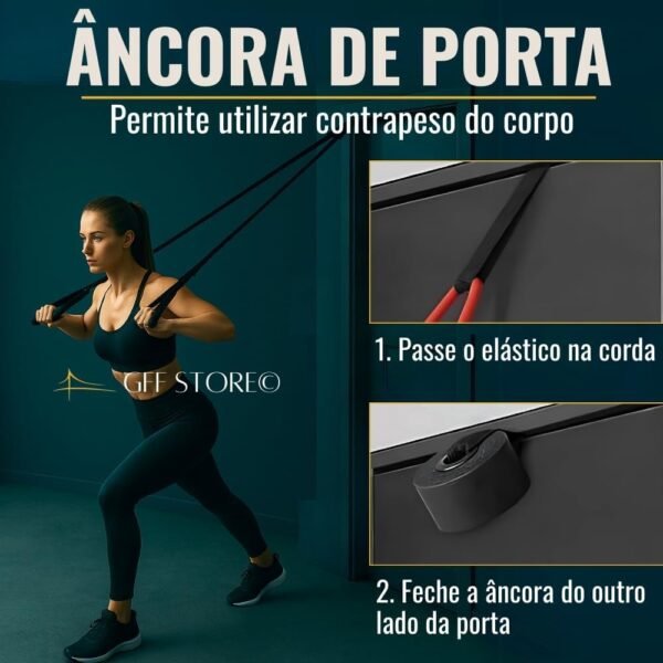 Kit 17 Peças Elástico Extensor + Miniband Treino Em Casa Exercício Físico Academia Fisioterapia Musculação Crossfit Pilates Yoga Aquecimento Funcional Alongamento Malhar Emagrecimento - Imagem 9