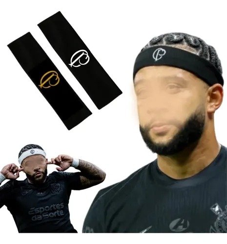 2 Faixas Corinthians Testeira De Cabelo Menphis Depay Treino