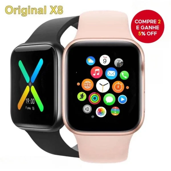 IWO 13 Max X8 Smartwatch Bluetooth Chamada monitor De Freqüência Cardíaca Das Mulheres Dos Homens Relógio Inteligente Di