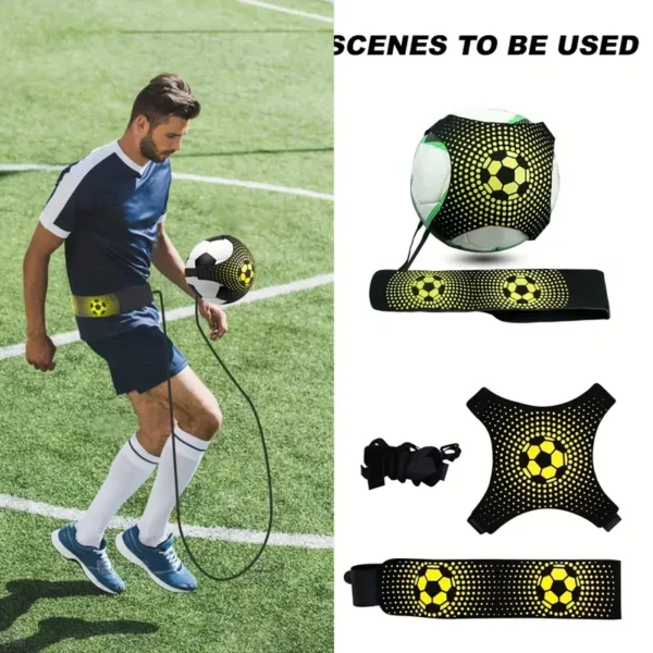 Chute Futebol Ajustável Trainer Bola De Prática Para Crianças adulto treinamento de vôlei - Imagem 2