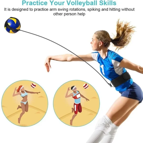 Chute Futebol Ajustável Trainer Bola De Prática Para Crianças adulto treinamento de vôlei - Imagem 7