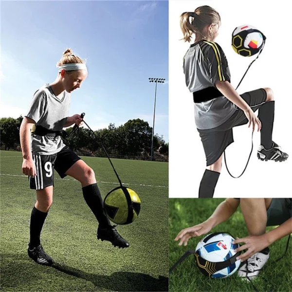 Chute Futebol Ajustável Trainer Bola De Prática Para Crianças adulto treinamento de vôlei - Imagem 8