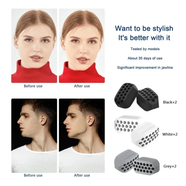 [Wholesale Price] Workout Equipamento Fitness-Treinador De Mandíbulas-Bola De Exercício Muscular Facial - Imagem 5