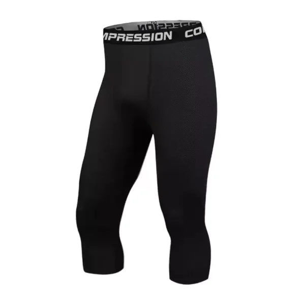 Calças Elásticas De Secagem Rápida Para Treinamento De Corrida Fitness Esportes , Basquete , Futebol , Manhã E Noite - Imagem 3
