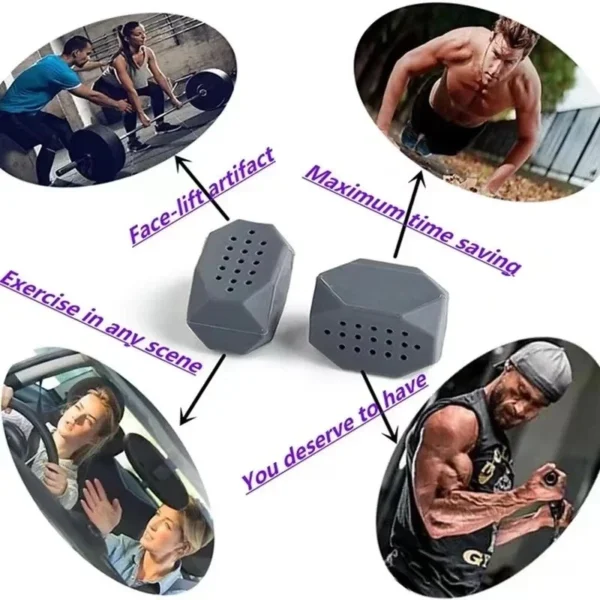 [Wholesale Price] Workout Equipamento Fitness-Treinador De Mandíbulas-Bola De Exercício Muscular Facial - Imagem 7