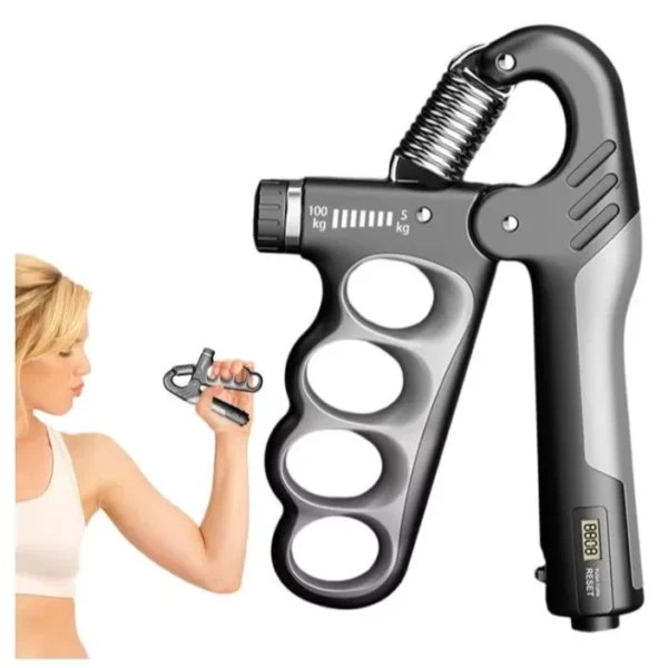 Hand Grip Mola Ajustável 5 A 100kg com Contador Exercícios Fisioterapia - Imagem 5