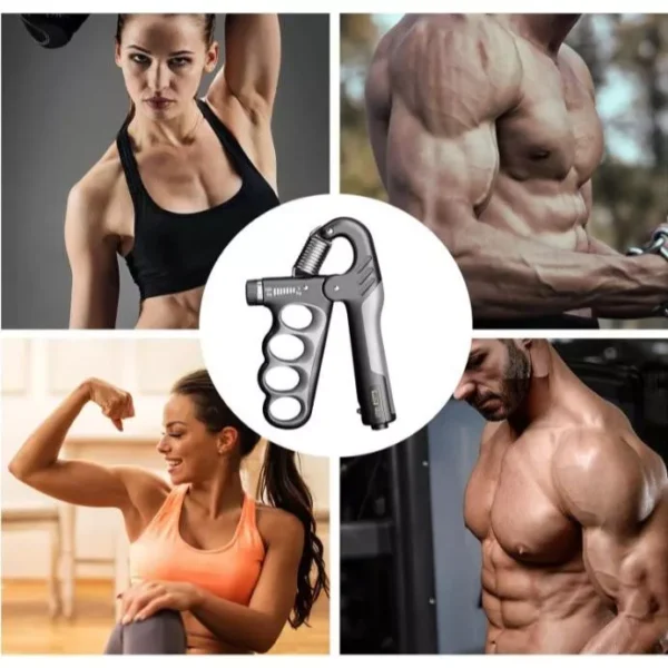 Hand Grip Mola Ajustável 5 A 100kg com Contador Exercícios Fisioterapia - Imagem 7