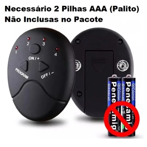 Aparelho Estimulador Abdominal Muscular Elétrico 6 Pack EMS Beauty Body - Imagem 2