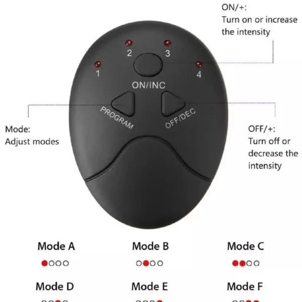 Aparelho Estimulador Abdominal Muscular Elétrico 6 Pack EMS Beauty Body - Imagem 3