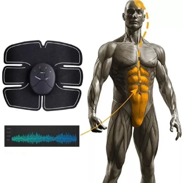 Aparelho Estimulador Abdominal Muscular Elétrico 6 Pack EMS Beauty Body - Imagem 4