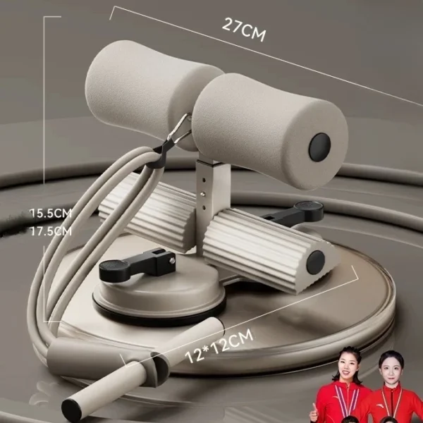 Equipamento auxiliar de abdominais fitness unissex muscular abdominal dispositivo de pé fixo -V2 - Imagem 3
