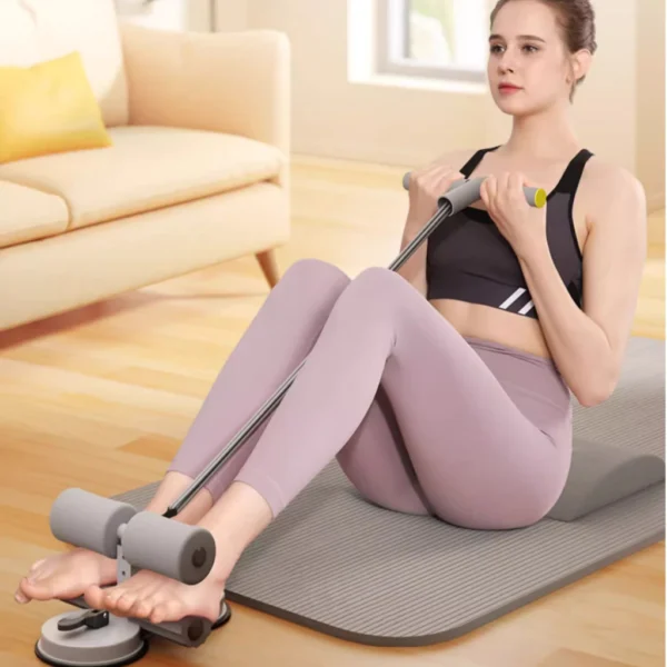 Equipamento auxiliar de abdominais fitness unissex muscular abdominal dispositivo de pé fixo -V2 - Imagem 4