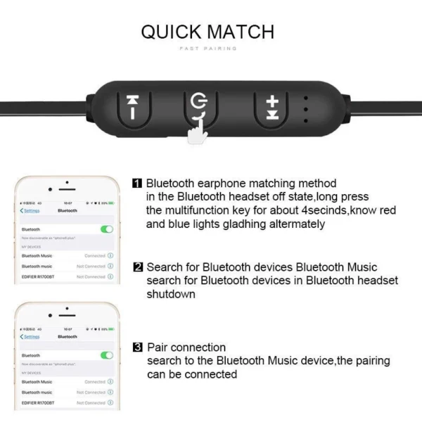 Fone De Ouvido Bluetooth Sem Fio Xt11 Com Adsorção Magnética Fones TWS De Alta Qualidade Elegantes - Imagem 6