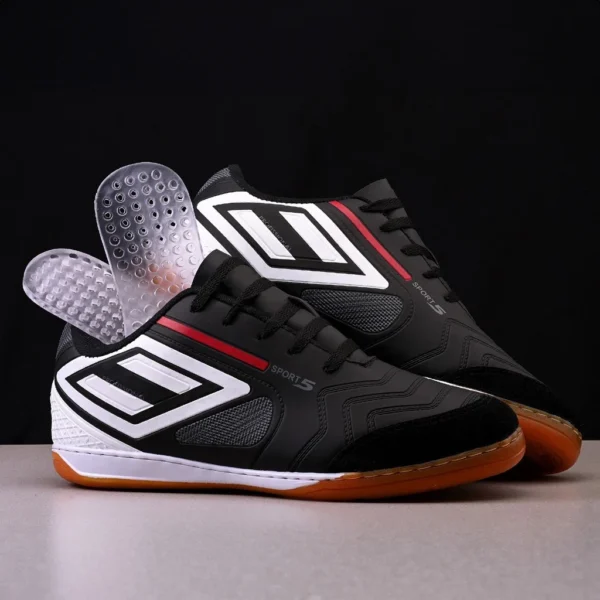 Chuteira futsal/Salão Profissional bico de couro+ Palmilha oferta única colada e costurada feminina e masculina entrega