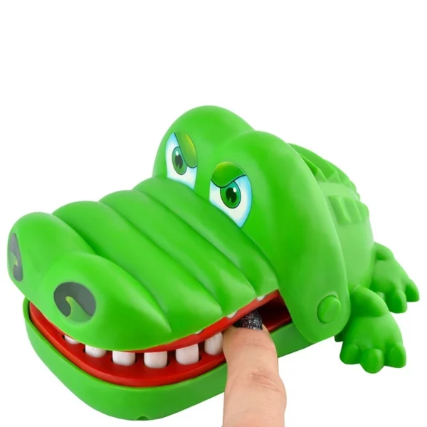 Jogo Crocodilo Morde Dedo Jacaré Dentista Aperta Dente Desafio Criança Brinquedo - Imagem 4