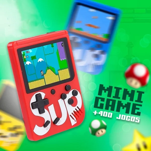 Mini 400 Game Nintendo Vídeo Portátil Jogos Sup Retrô Clássicos Antigos Anos 80 - Imagem 2