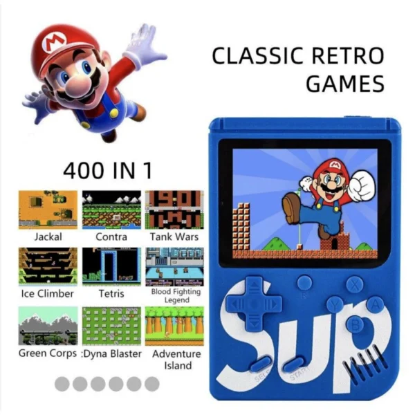 Mini 400 Game Nintendo Vídeo Portátil Jogos Sup Retrô Clássicos Antigos Anos 80 - Imagem 5
