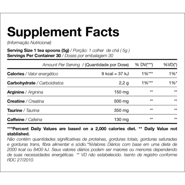 Pré Treino Bope 150g Sabor Frutas Vermelhas - Imagem 2