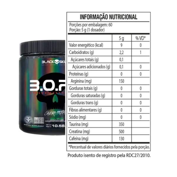 Pré Treino Bope 150g Sabor Frutas Vermelhas - Imagem 3
