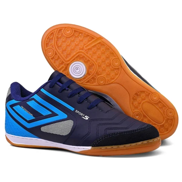Chuteira futsal/Salão Profissional bico de couro+ Palmilha oferta única colada e costurada feminina e masculina entrega - Imagem 6