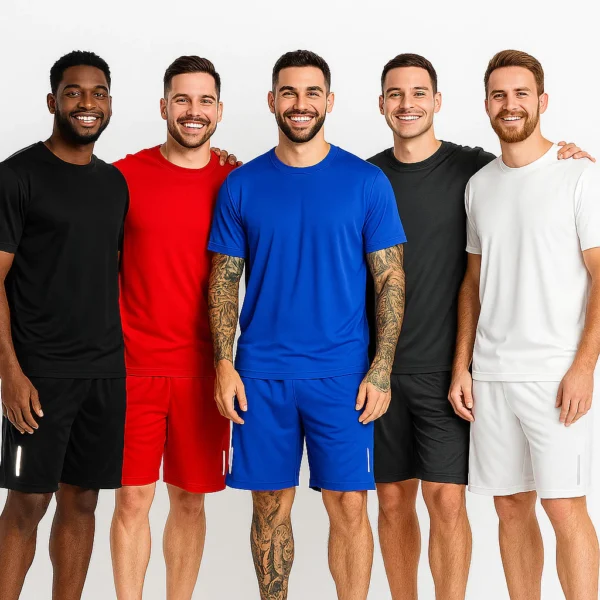Bermuda Masculina Chimpa + Camiseta Leve e Confortável Esporte Futebol Academia Corrida - Imagem 8