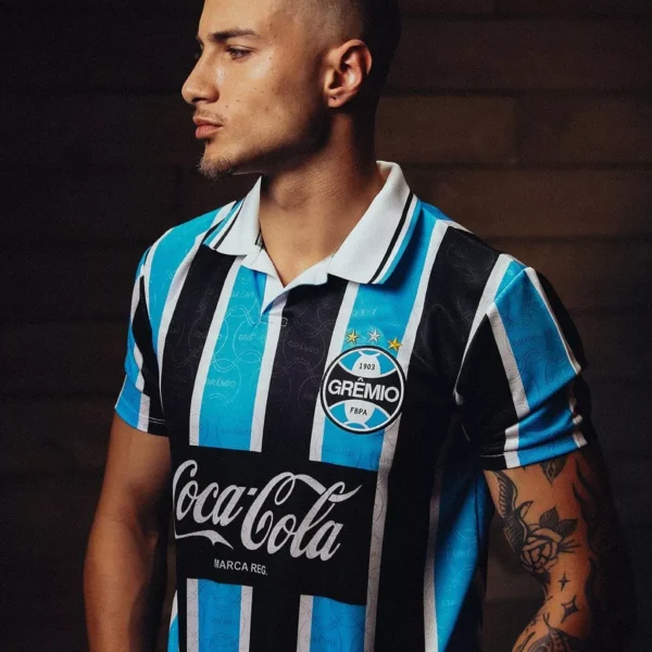 Camisa Grêmio Retrô 1994 Masculina - Imagem 5