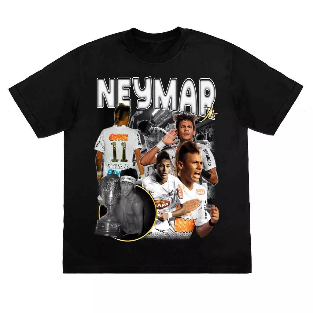 Camisa Jogador Futebol menino Ney Neymar – Camiseta Unissex 100% Algodão envio imediato