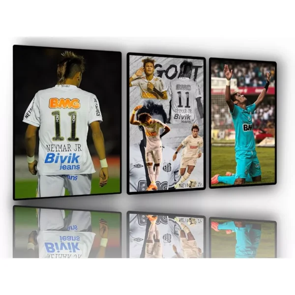 Quadro Decorativo Futebol Neymar Quarto Sala Decorativo 120x60 - Imagem 2