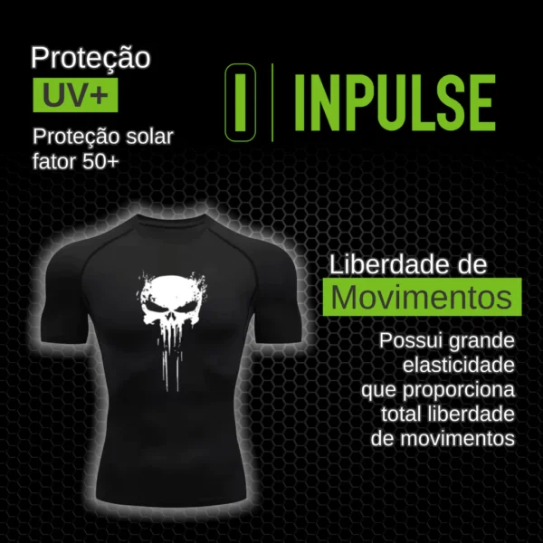 Camisa De Compressão Homem-Aranha Manga Curta Treino Ginástica Camiseta Esportiva - Imagem 5