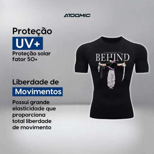 Camiseta Compressão Proteção Uv 50+ Segunda Pele Manga Curta Símbolo Batman Academia Rash Guard - Imagem 5