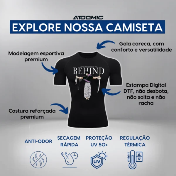 Camiseta Compressão Proteção Uv 50+ Segunda Pele Manga Curta Símbolo Batman Academia Rash Guard - Imagem 8