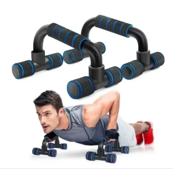 Apoio para Flexão prancha de braço treino livre exercicios costas ombro + Kit 11 elástico extensor exercícios - Imagem 9