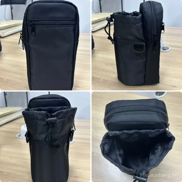 Nova Bolsa Para Garrafa De Água Ao Ar Livre Portátil Esportes Mochila Grande Capacidade De Armazenamento - Imagem 5