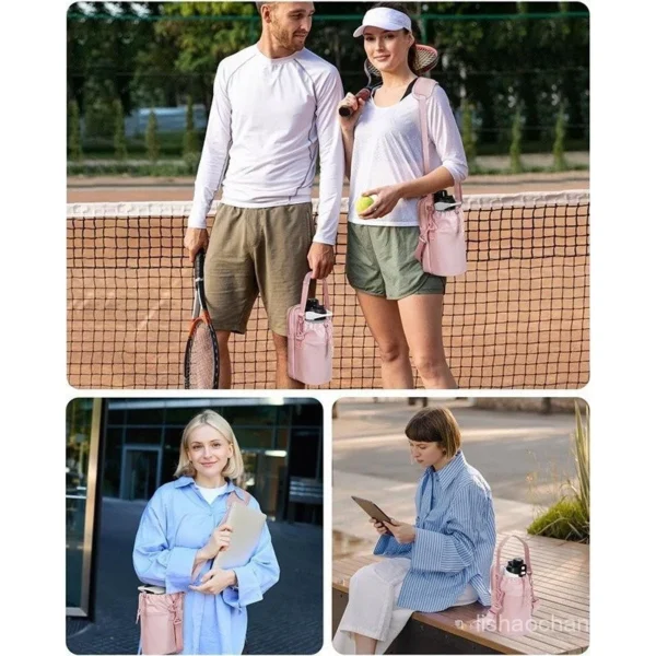 Nova Bolsa Para Garrafa De Água Ao Ar Livre Portátil Esportes Mochila Grande Capacidade De Armazenamento - Imagem 10