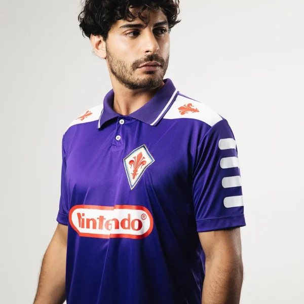 Camisa Fiorentina Retrô 1998 Batistuta Masculino Oficial - Imagem 6