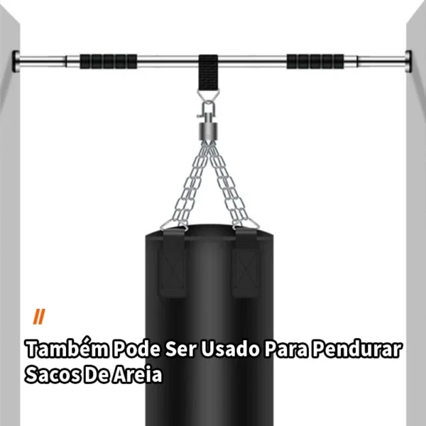 Barra Fixa Flexão Porta Apoio Regulável 64 a 100 Cm - Imagem 5