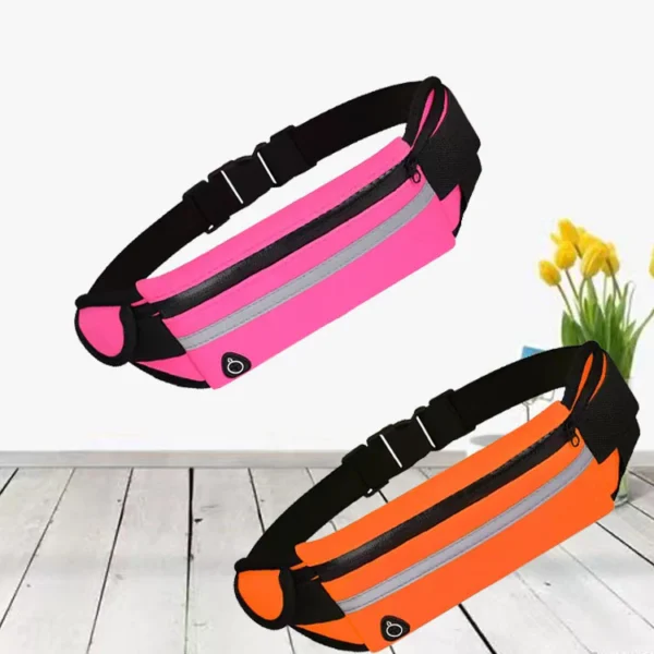 Mochila De Fitness À Prova D'água Para Homens E Mulheres-Bolsa De Cintura Corrida Ao Ar Livre Suporte Oculto Telefone - Imagem 3