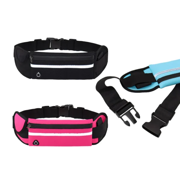 Mochila De Fitness À Prova D'água Para Homens E Mulheres-Bolsa De Cintura Corrida Ao Ar Livre Suporte Oculto Telefone - Imagem 5