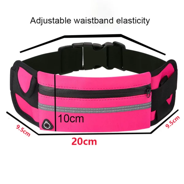 Mochila De Fitness À Prova D'água Para Homens E Mulheres-Bolsa De Cintura Corrida Ao Ar Livre Suporte Oculto Telefone - Imagem 7