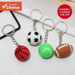 Simulação Criativa Chaveiro De Futebol Série Bola Basquete Pequeno Pingente Boneca Atividade Presente