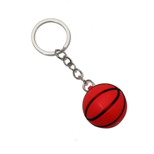 Simulação Criativa Chaveiro De Futebol Série Bola Basquete Pequeno Pingente Boneca Atividade Presente - Imagem 2