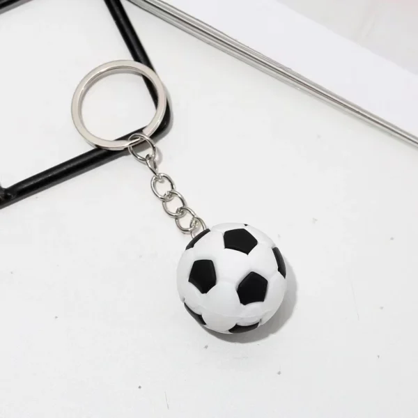 Simulação Criativa Chaveiro De Futebol Série Bola Basquete Pequeno Pingente Boneca Atividade Presente - Imagem 4