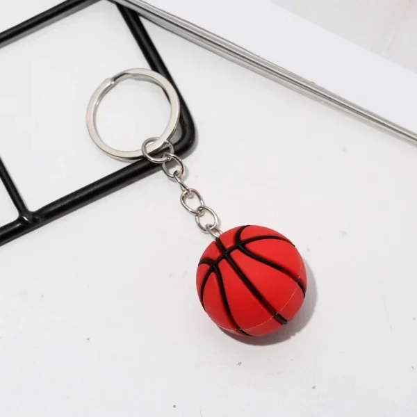 Simulação Criativa Chaveiro De Futebol Série Bola Basquete Pequeno Pingente Boneca Atividade Presente - Imagem 5