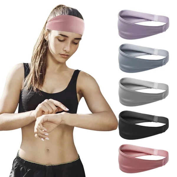 Esportes Suor-Absorvente Bandana Correndo Fitness Testa Cachecol Hairband Novo Basquete Masculino E Feminino - Imagem 2